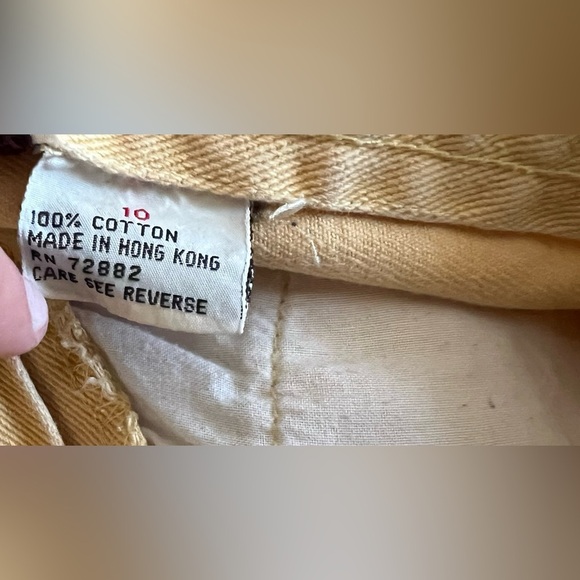 Stefano International Women's Vintage Rare 80's 90's Yellow Denim Jeans,Size 10 - Picture 8 of 10